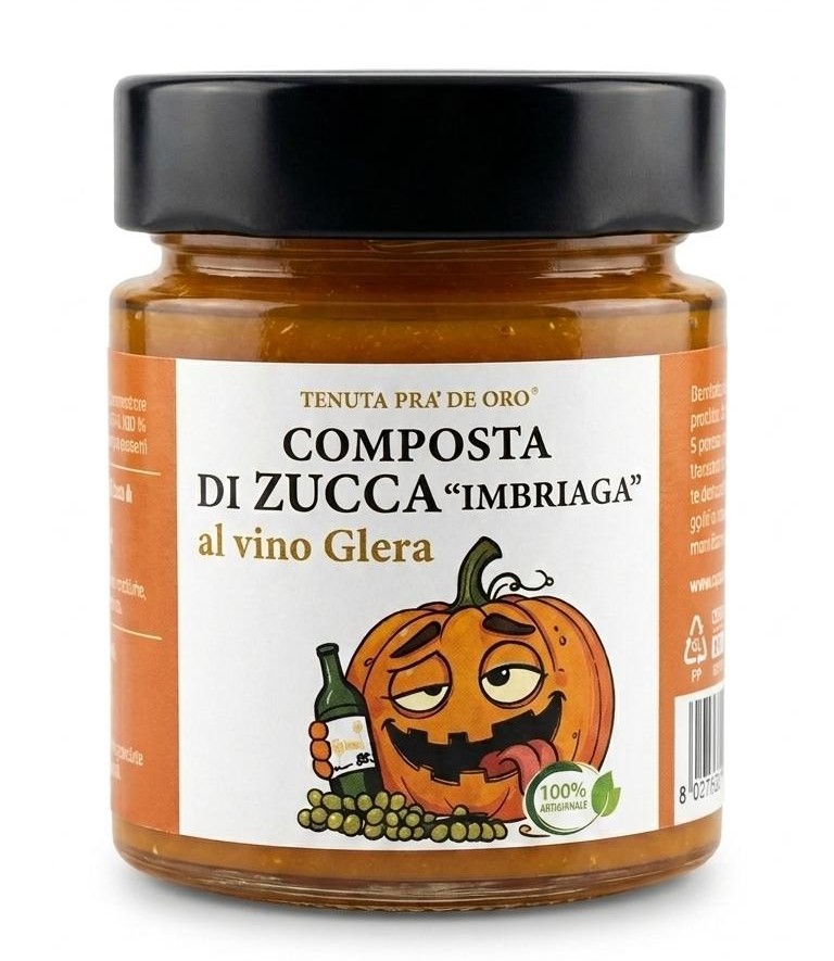 Zucca "ubriaca" al vino glera